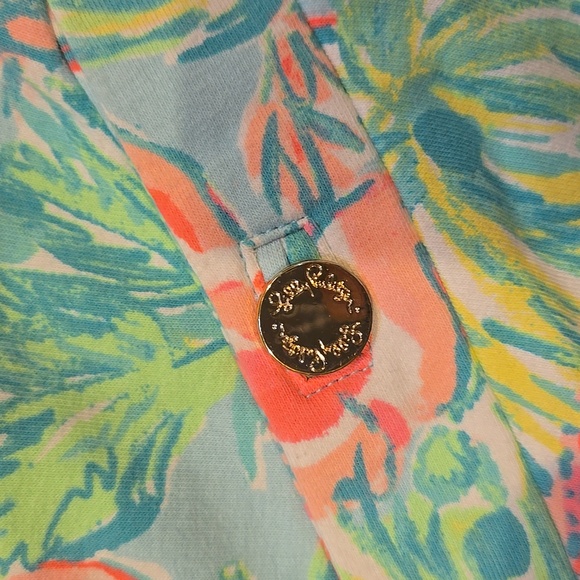 Lilly Pulitzer Multi-Color Tropical Flamingo Print Skort - Picture 2 of 7